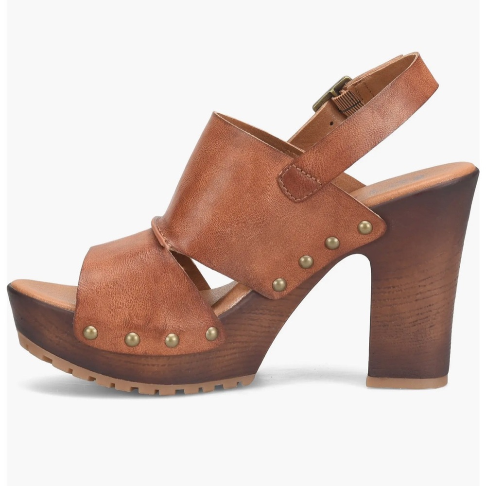 Korks Kristin 4 “ heel 1” platform tan sandals - Picture 3 of 10